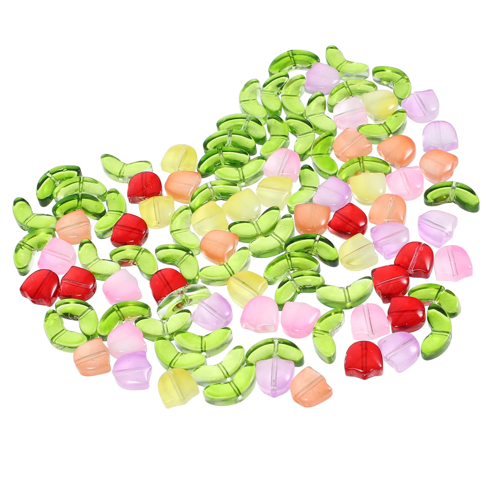 

100pcs Loose For Jewelry Making Glass Craft Diy Bracelet Materials Round Spacer Beads Small Hole Beads Handcraft Decoration