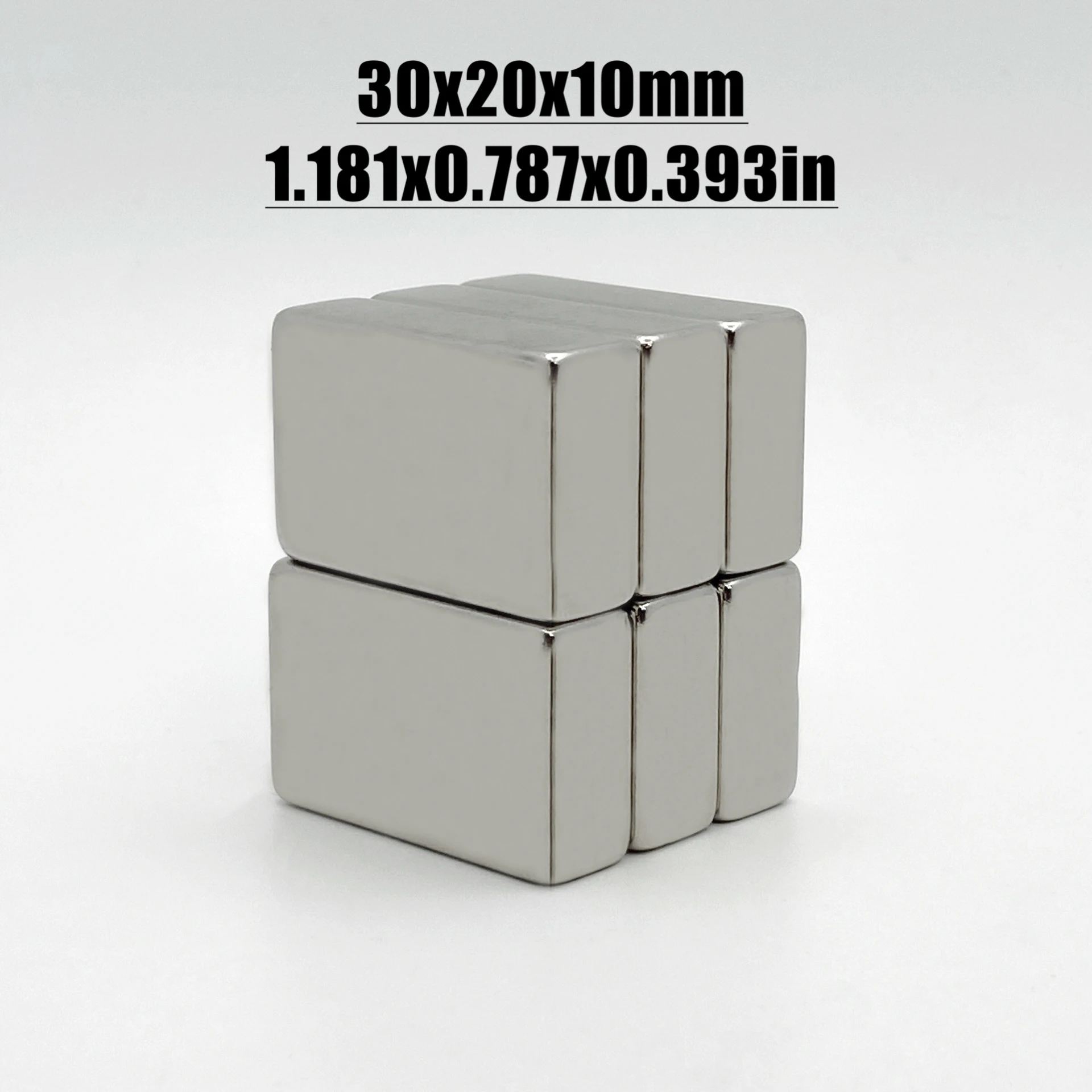 1-20pcs 30x20x10mm Magnet Neodymium Magnet N35 NdfeB Permanent Magnetic Imanes Magnets Square Shape 30*20*10 Magnet Accessory