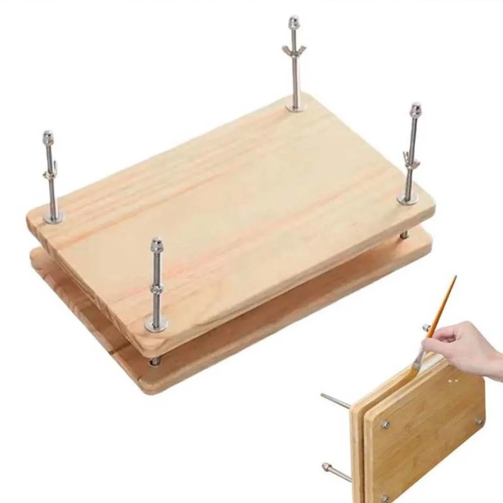 for Notepad Tracing DIY Book Press Pad Pad Receipt Double-layer Wood Book Press 36cm Wooden Book Press Binding Machine Student