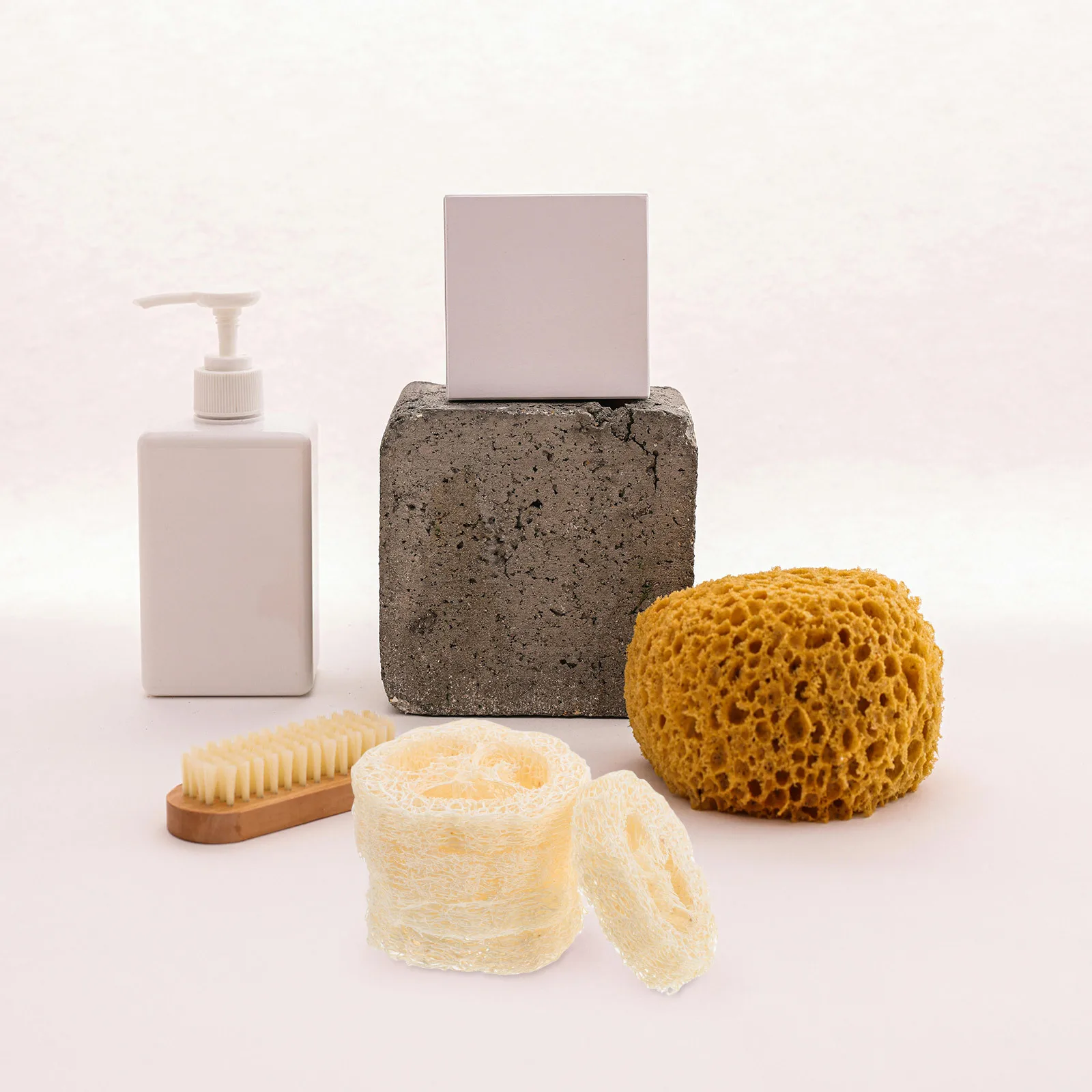 

5Pcs Loofah Bath Scrubber Soap Holder Skin Exfoliating Sponge Natural Soap Stand Bathroom Storage Organizer Loofah Slices