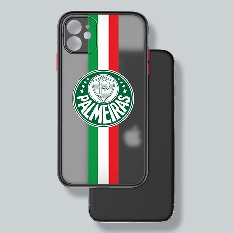 P-Palmeiras football For Apple iPhone 15 14 13 12 11 mini Pro Max 8 7 6S 6 XR X XS Plus Frosted Translucent Phone Case