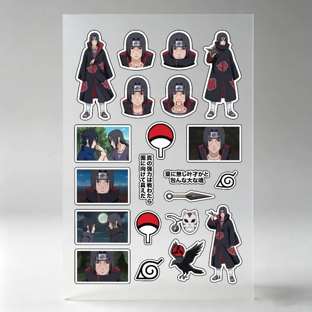 Uchiha Itachi Anime Character Stickers Auto Body Bumper Windows Motorcycle Laptop Walls Vinyl Decal Car Tuning Accessories