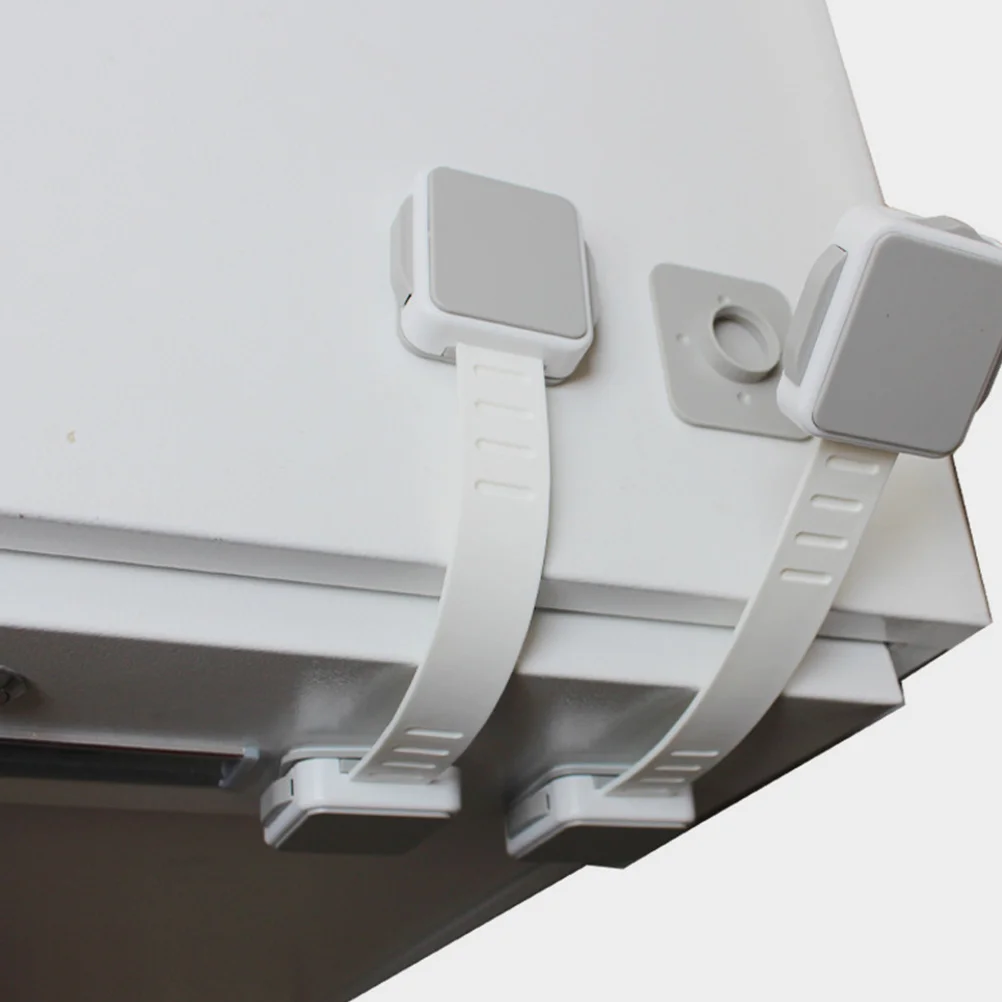 

6pcs Safety Locks Anti-pinch Cabinet Door Refrigerator Latches for Kids ABS Material Easy Installation Prevent Injury Toddler