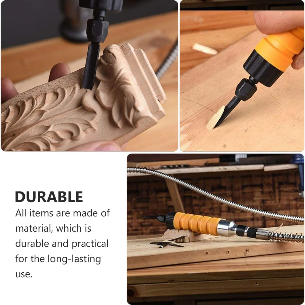 

1 set 1 Set Carving Chisel Tool Electric Woodworking Engraving Kit For Diy Furniture Decoration Durable Carpenter Hand Tool