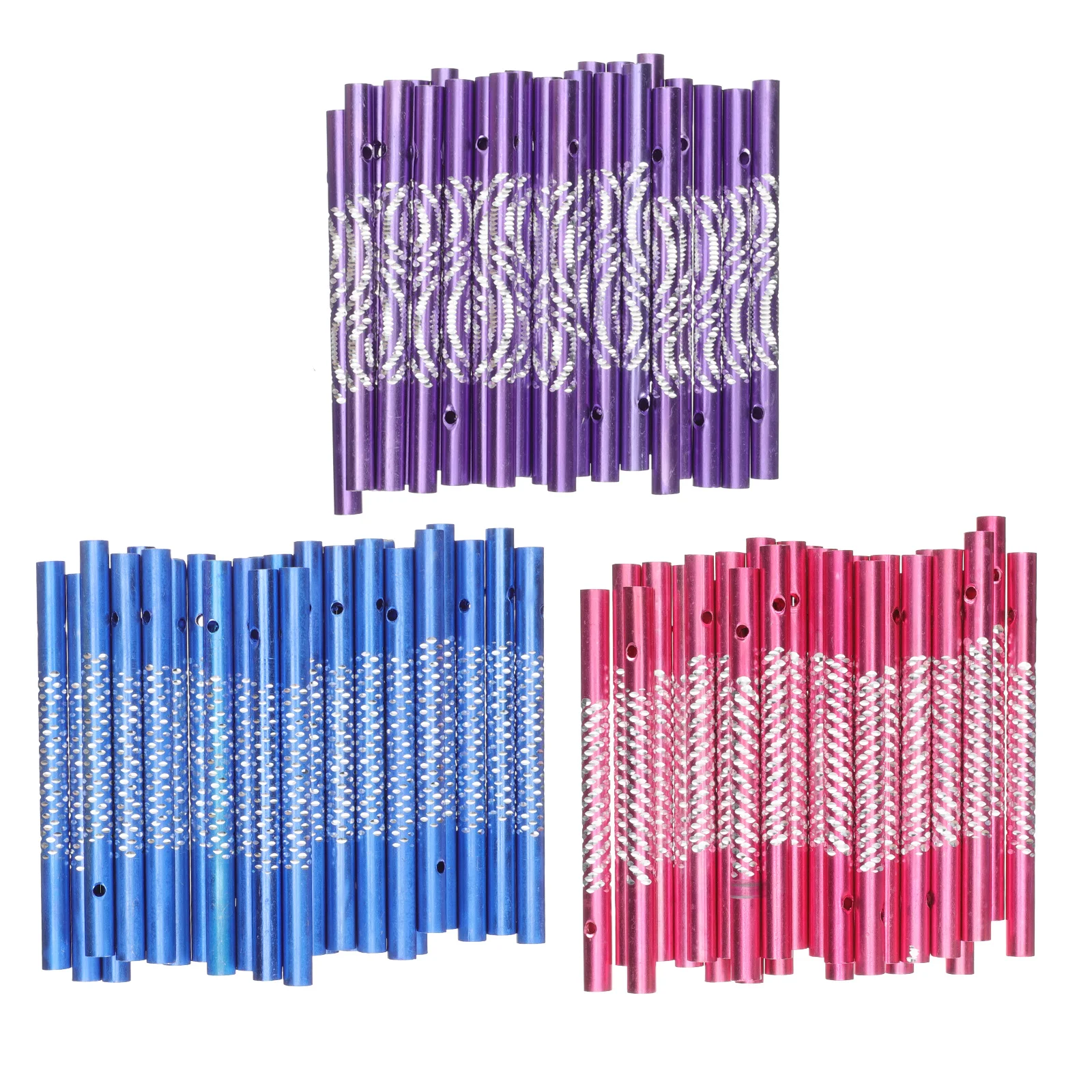 

90Pcs Metal Wind Chime Tubes Aluminum DIY Replacement Outdoor Wind Chime Tubes for Garden Relaxation Decoration