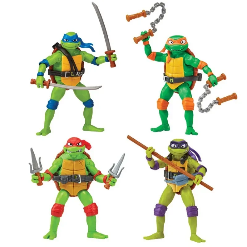 Playmates Toys Original Teenage Mutant Ninja Turtles: Mutant Mayhem 4.5-inch Action Figures Toy Gift Collection Hobby