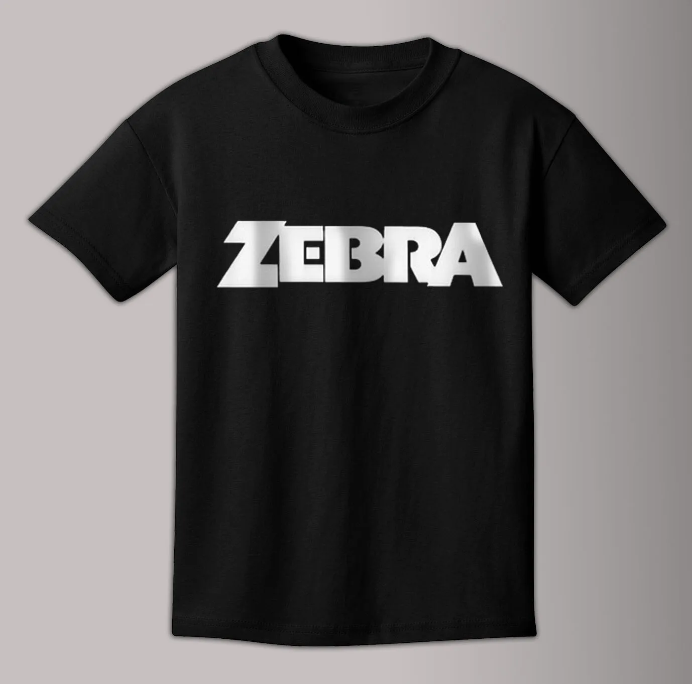 

Футболка с логотипом Zebra 80-х годов и коротким рукавом, черная, унисекс, S-3XL