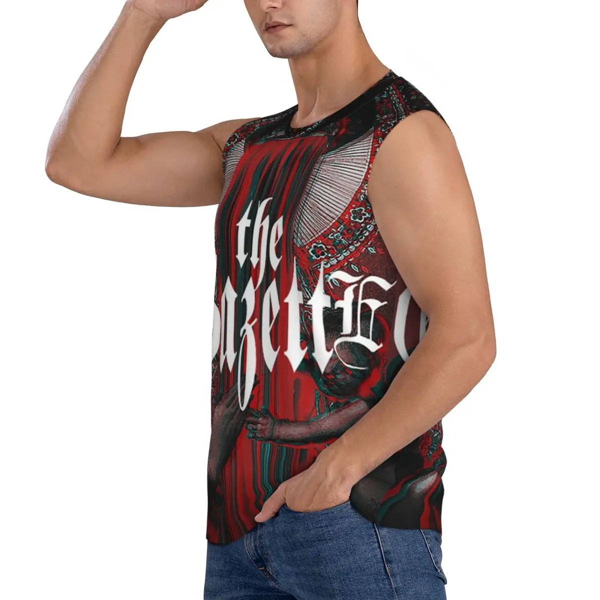 The Gazette Collection Men Sleeveless Tank Tops Quick Dry Breathable Gym Fitness Running Summer Casual Sport Vest