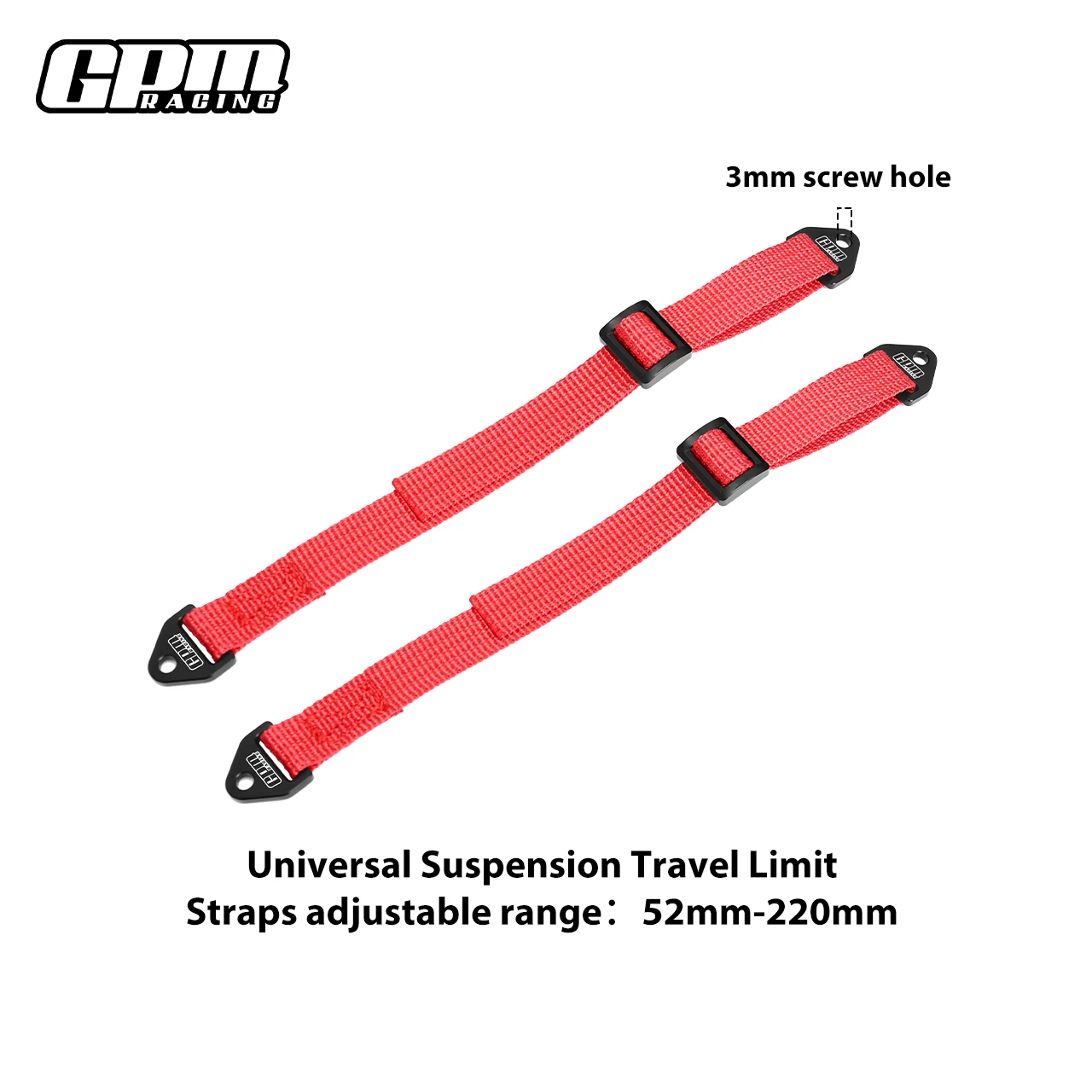GPM FRONT / REAR SUSPENSION TRAVEL LIMIT STRAPS For LOSI 1/8 LMT 2.0  Truck-LOS04028