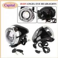 Para CItycoco Angel Eyes 48/60v faro Scooter Eléctrico turktron faro eléctrico para motocicleta piezas de Scooter de China