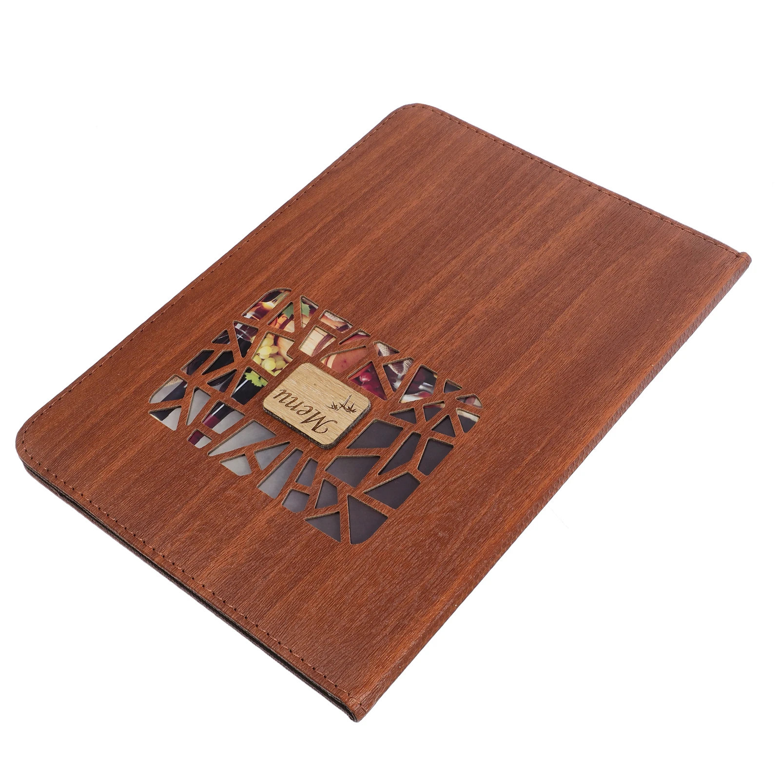 

Transparent Cover Restaurant Holder Slip-In Design Metal Corners Crease Resistant For Cafes Hotels Bistros