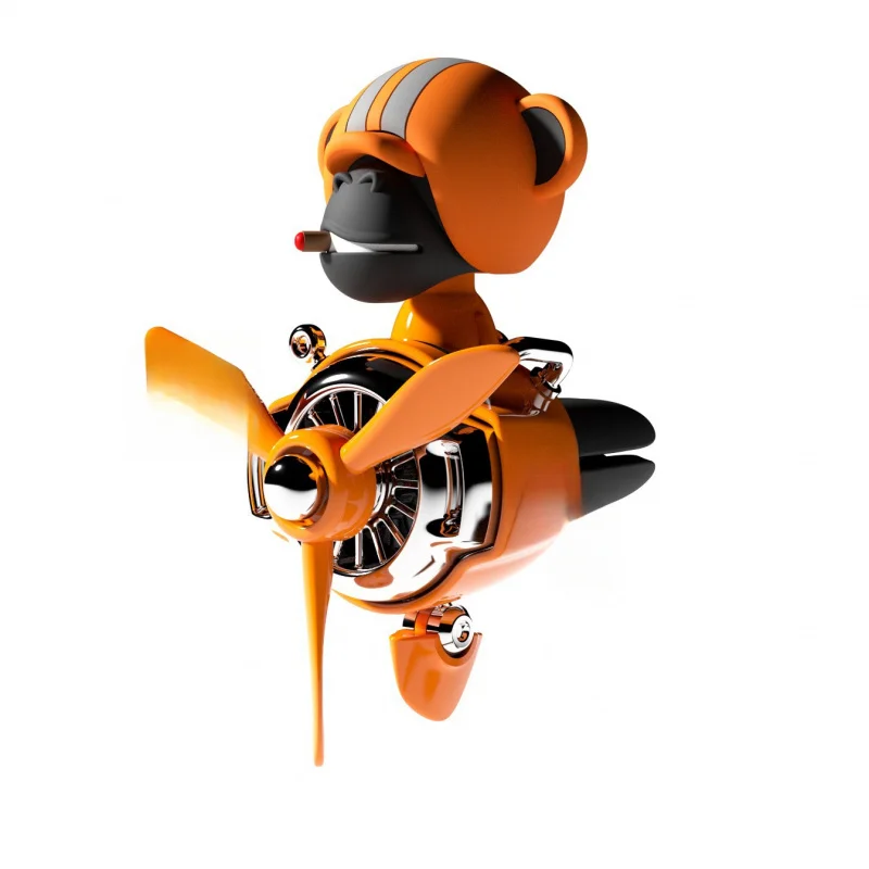 

Shaking Head Mini Airplane Car Air Freshener Creative Pilot Fighter Jet Aromatherapy Ornament Car Air Outlet Decor Auto