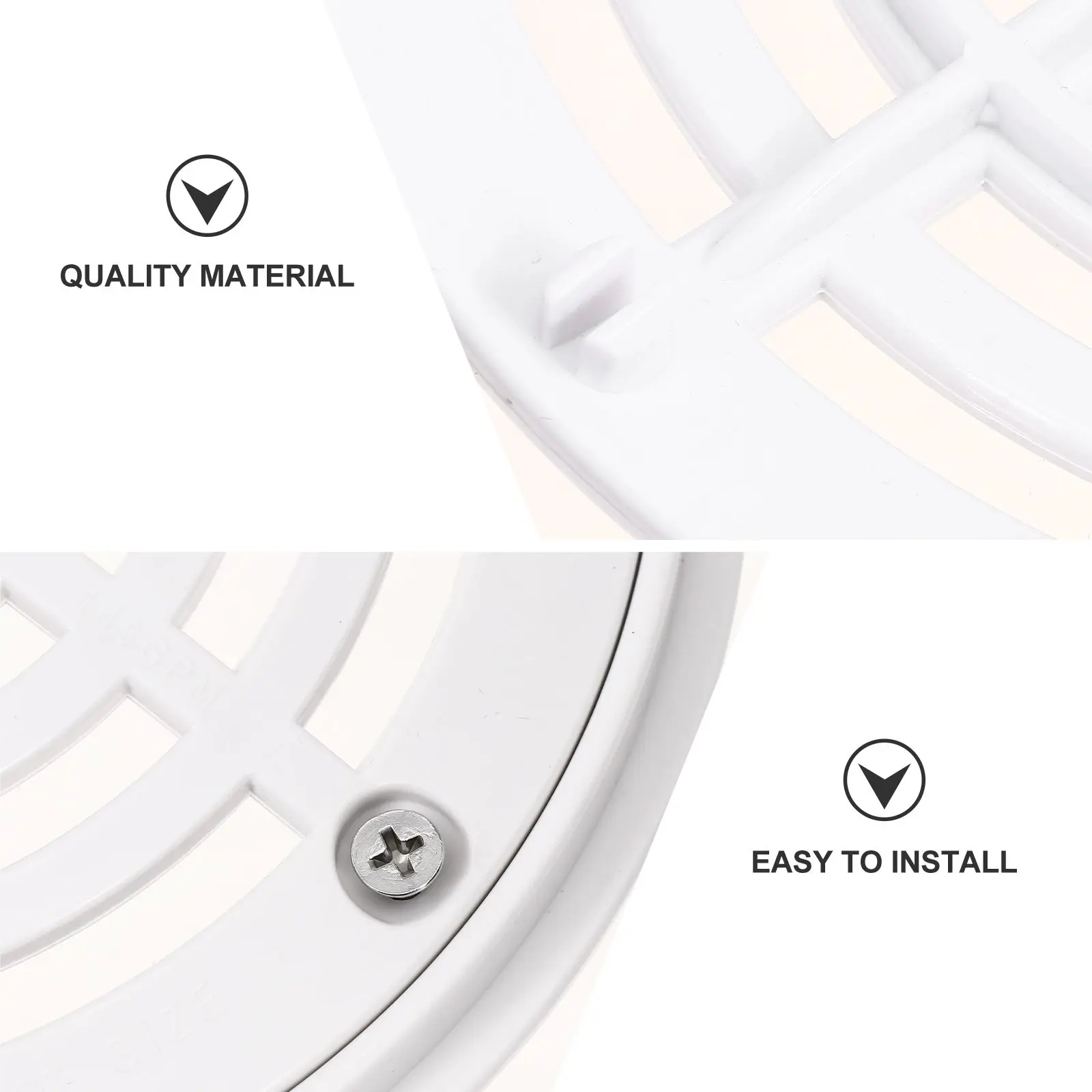 3 pezzi Accessori per scarico a pavimento per piscina Raccordo per drenaggio efficiente Copertura base per perdite a terra per piscina spa liscia