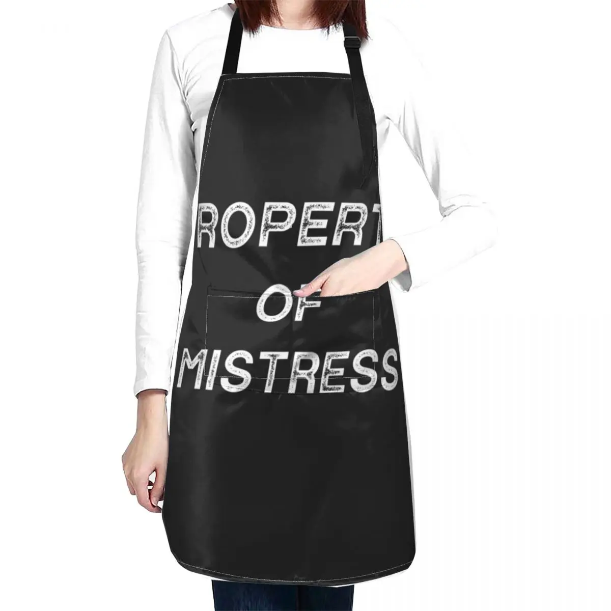 Property Of Mistress Funny Kinky Submissive Domination Quote Apron For Men christmas Apron