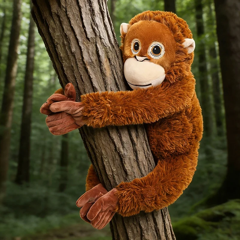 

66CM Cartoon Gorilla Plush Toy Chimpanzees Monkey Soft Stuffed Doll Backpack Car Bag Room Decor Children Toy Christmas Gift