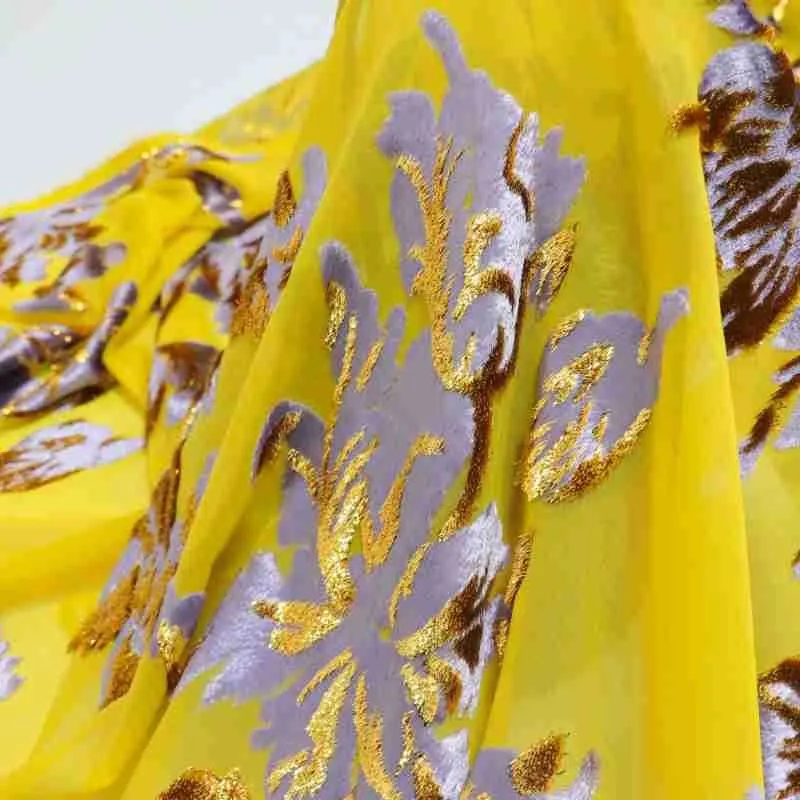 실크 자카드 벨벳 밝은 직조 조젯 원단 드레스와 치파오 라이트 럭셔리 스타일