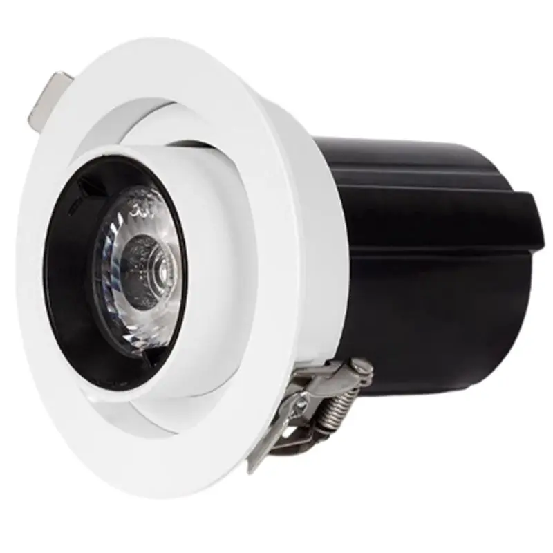 

A01F-выдвижной светодиодный встраиваемый точечный светильник 12 Вт, алюминиевый круглый потолочный точечный светильник COB, регулируемый, растягивающийся для внутренней комнаты