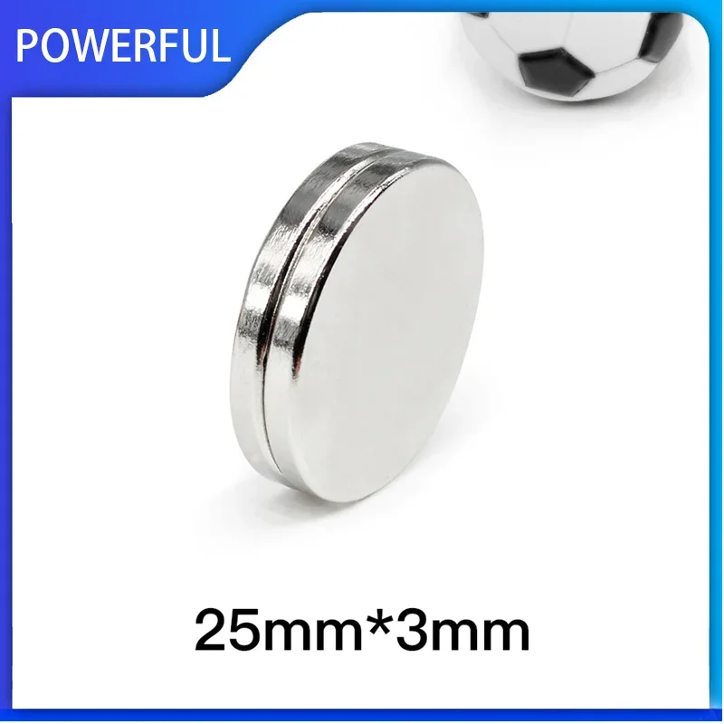 

2~50PCS 25x3mm Round Rare Earth Neodymium Magnet 25mm x 3mm Search Magnet Strong Disc Permanent Magnet 25*3 mm