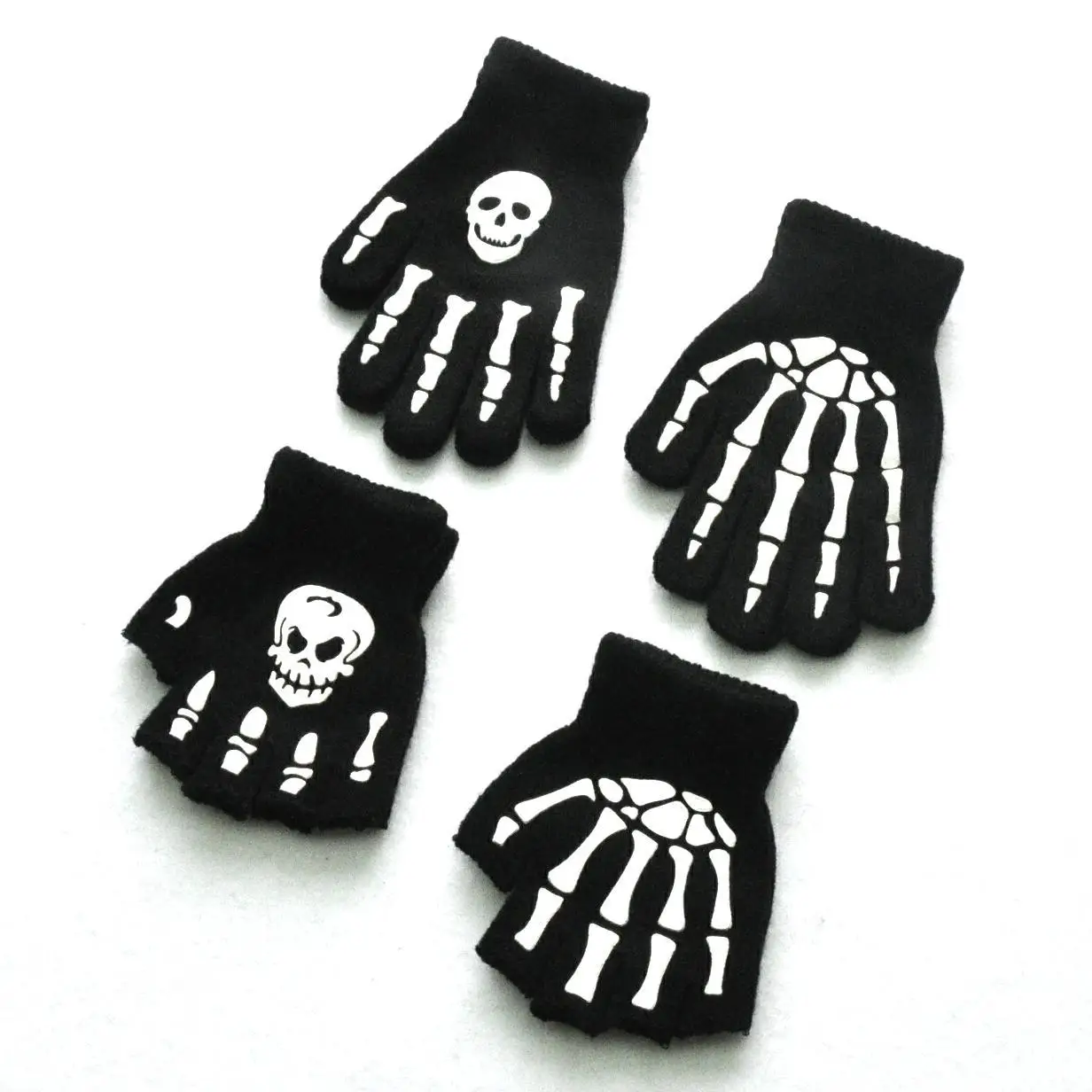 4-10Years Kids Winter Warm Thicken Gloves Girls Boys Children halloween Mittens Imitation Full Finger Gloves перчатки детские