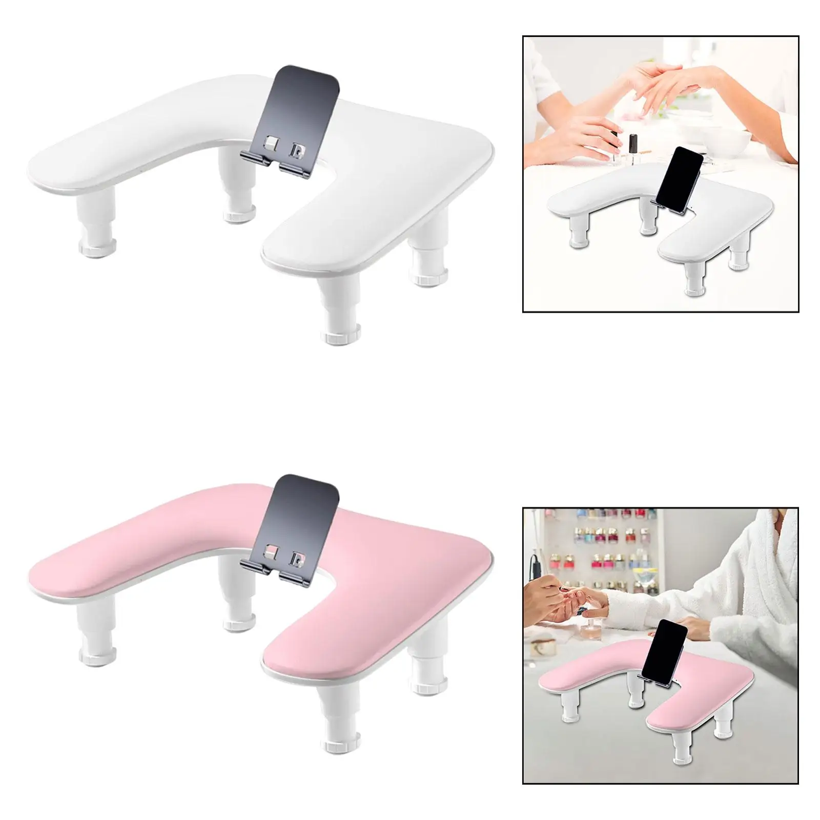 Nail Arm Rest Nails Accessories Tool Premium Manicure Tool with Phone Holder