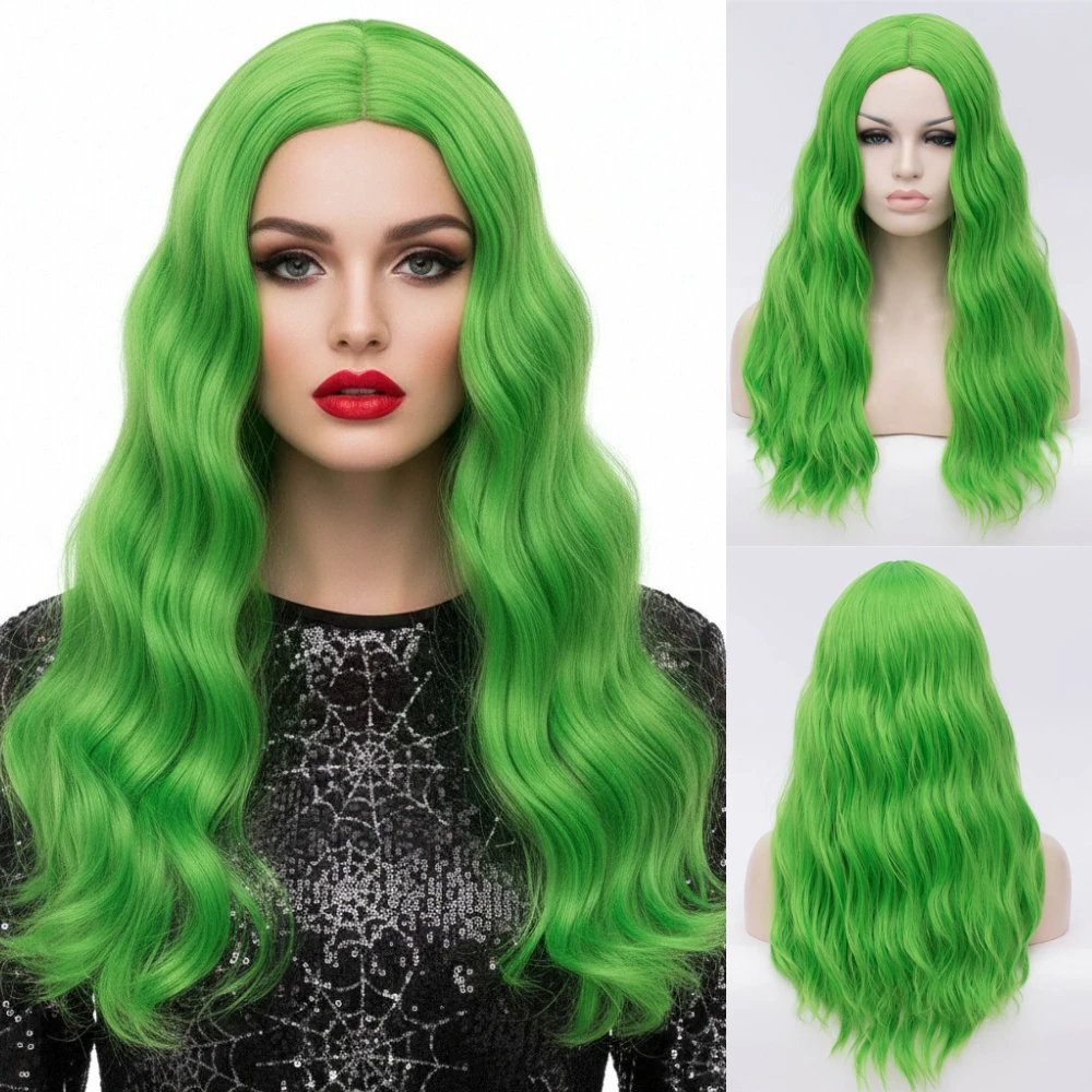 

Искусственные волосы MSIWIGS для белых, черных, длинные, зеленые, средней линии, красные, для косплея, термостойкие, розовая роза