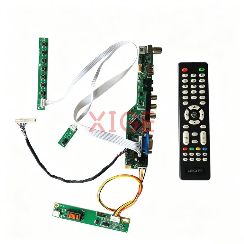 For HSD150PX14 HSD150PX16 HSD150PX17 HSD150PX15 Matrix Controller Board Kit 1024*768 1024x768 1-CCFL HDMI+VGA+AV+USB LVDS 30-Pin