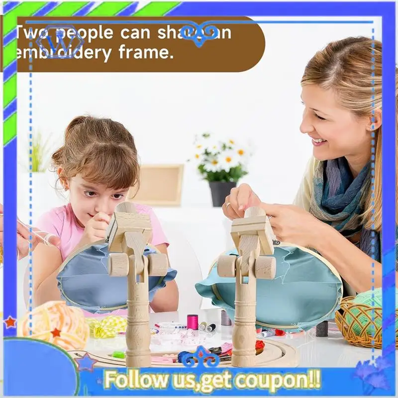 

A55P-Регулируемая подставка для пялец для вышивания - 360° ° Поворотная подставка для вышивания, подставки для вышивания для ручной работы Художественное ремесло