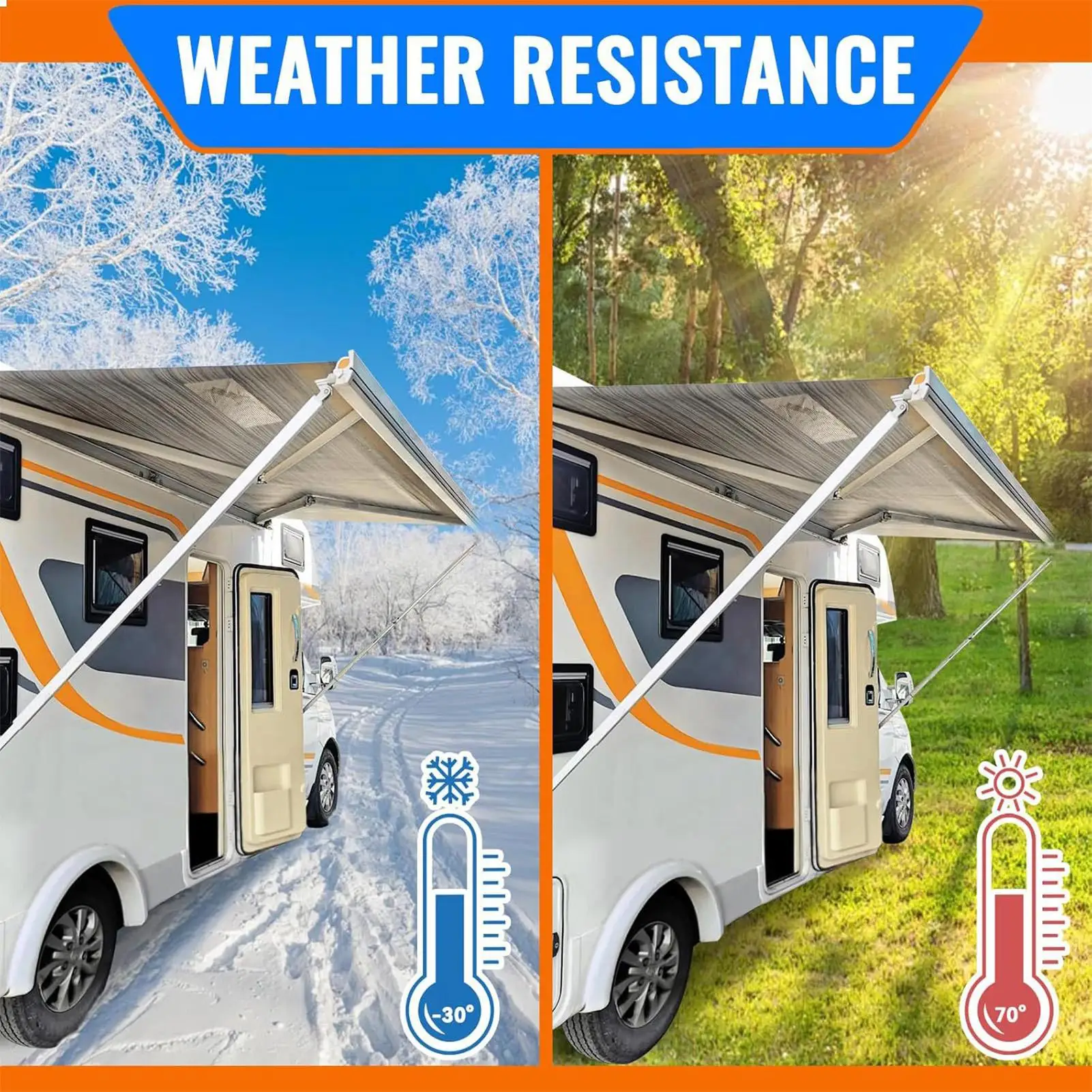 RV Awning Repair Tape Heavy Duty Tarp Repair Tape Canopy Patch Weather-Resistant Boat Cover Patch For Roof Umbrella Sail Leather