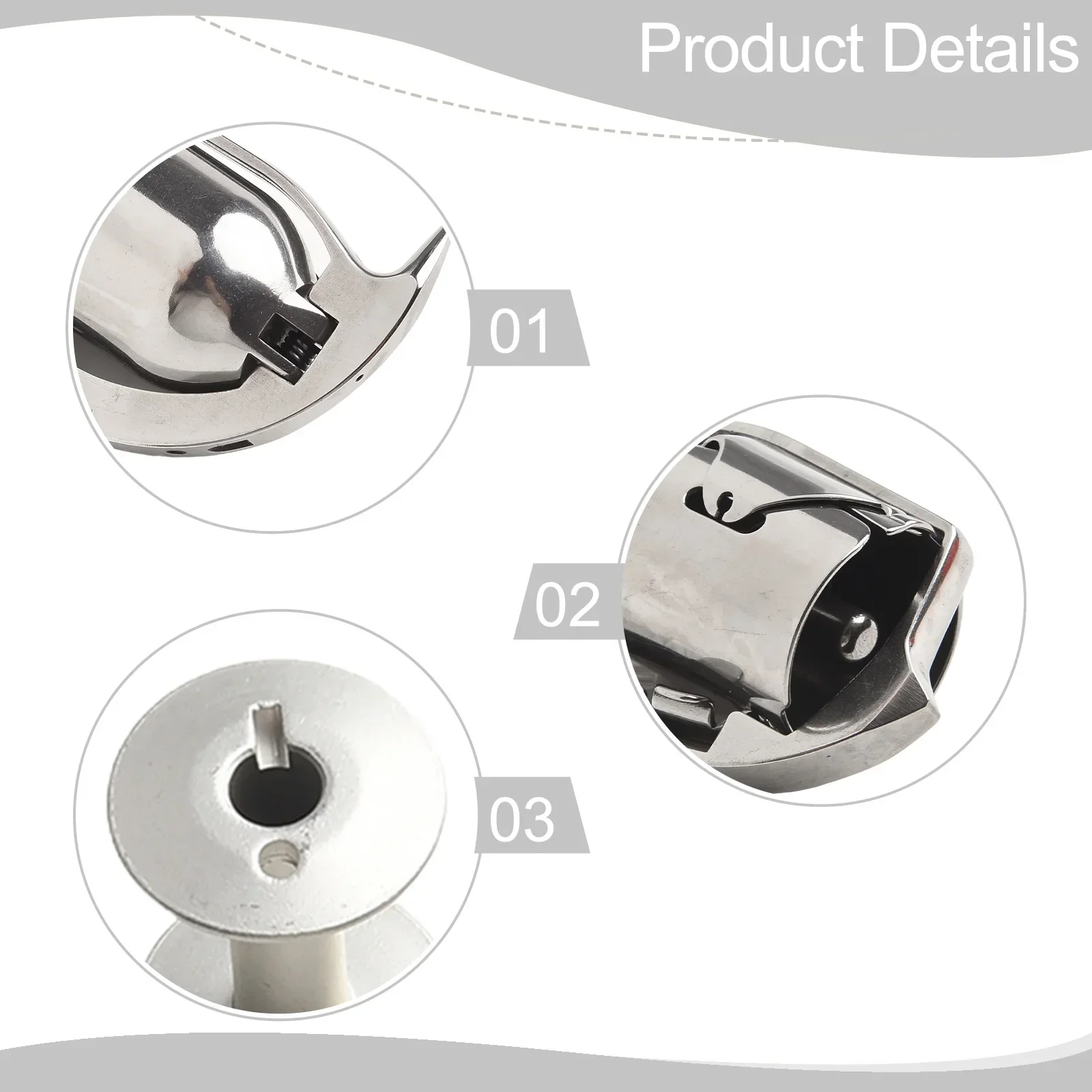 Reliable Sewing Performance with HAD204 Shuttle Hook & 10 Bobbins Compatible with For Durkopp Adler 204 205 266 366