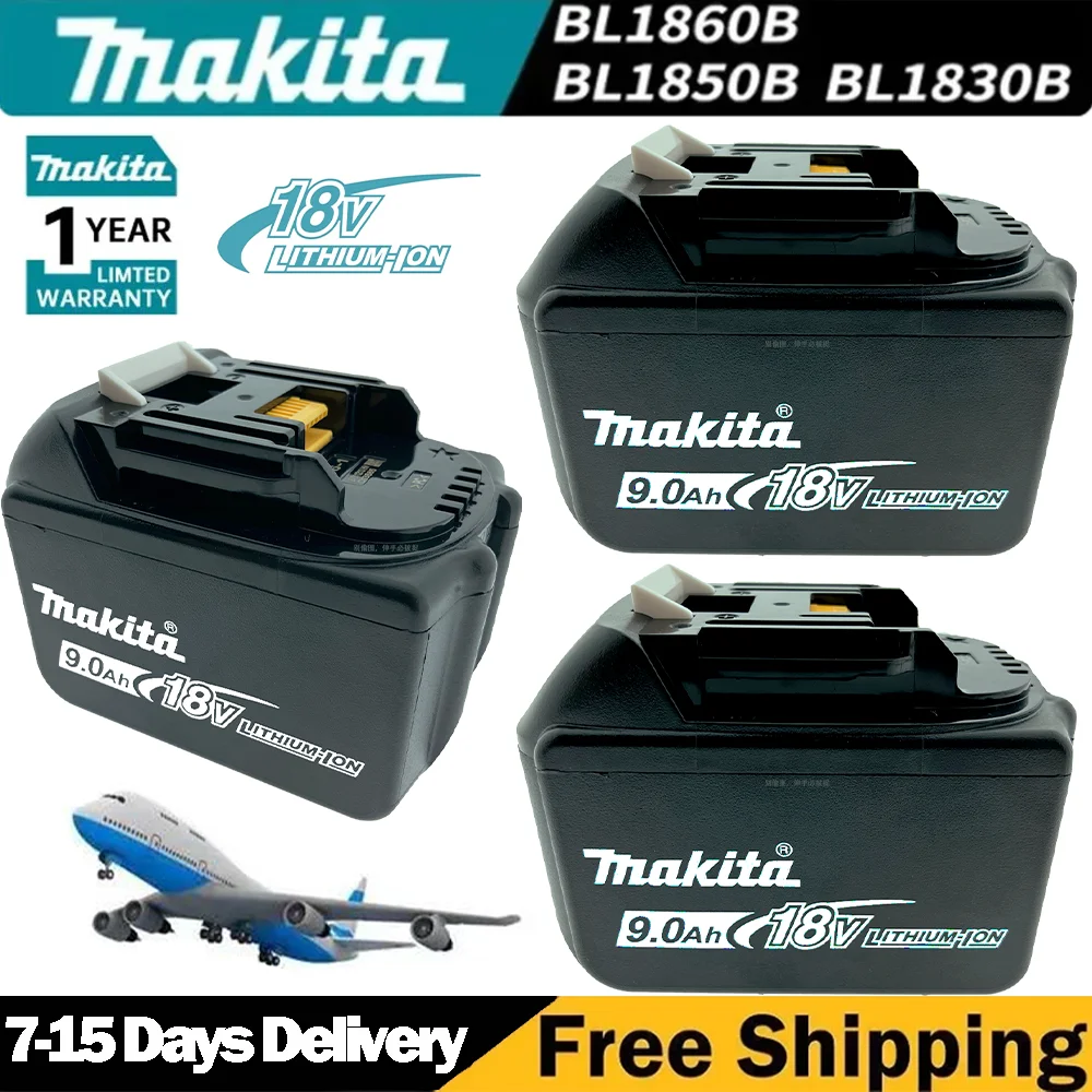 

Makita Original 9Ah/6Ah//5Ah for Makita 18V Battery bl1815 bl1830 bl1840 bl1845 bl1860 bl1445 bl1460 Replacement Lithium Battery