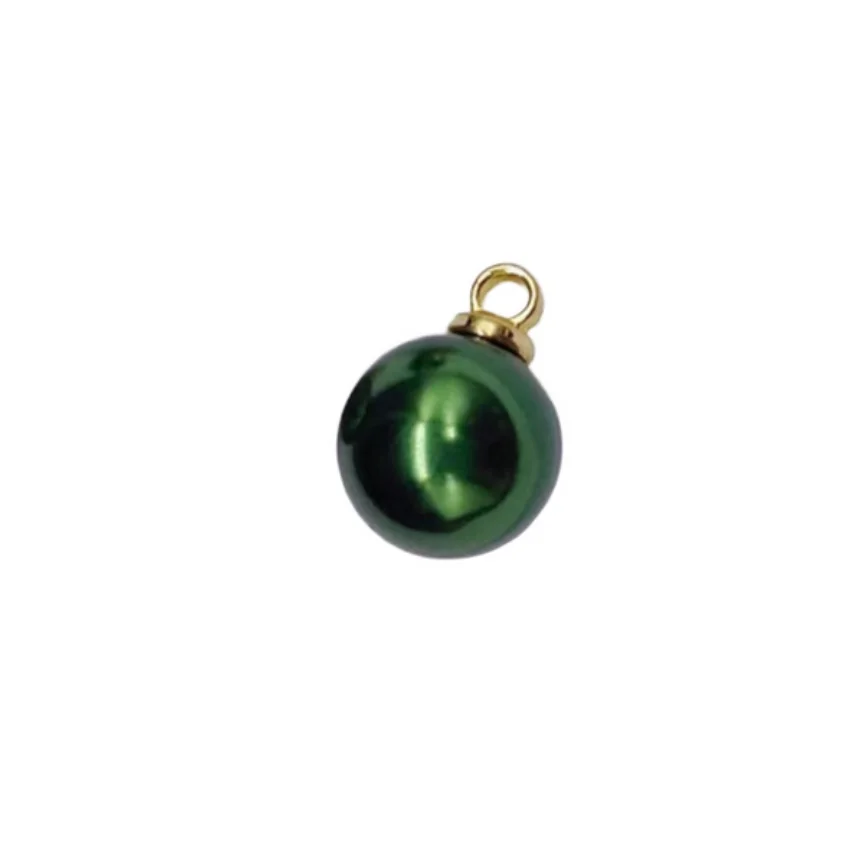 

CHARMING SOUTH SEA NATURAL GREEN PEARL PENDANT 11-12MM