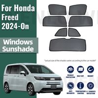 For Honda Freed GT 2024 2025 Car Sunshade Shield Magnetic Front Windshield Frame Curtain Rear Side Window Sun Shades Visor