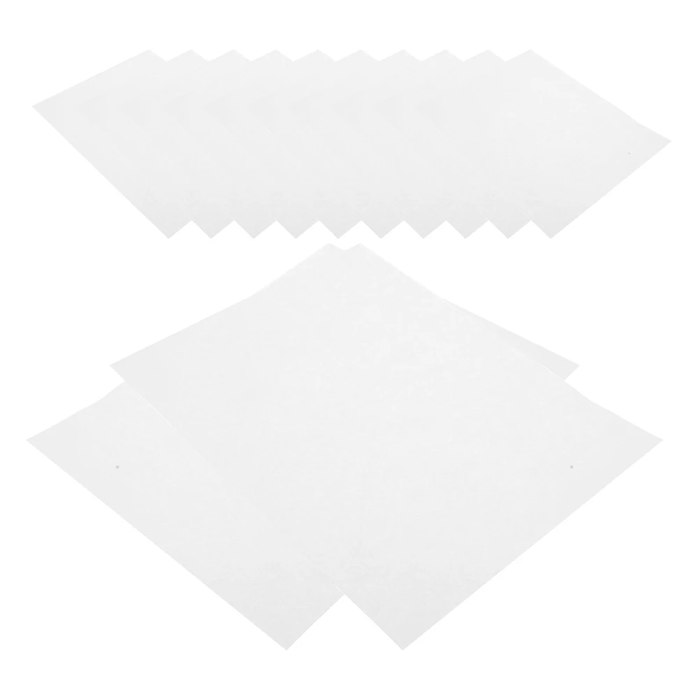 

60 Pcs Embossed Backing Paper Dryer Press Flower Floral Daisy Wax Extract Blotter White Blotting Absorbent Felt