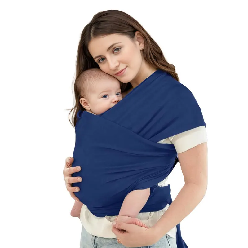 Baby Sling 0-36 Months Solid Color Stretchy Baby Wrap Carrier Newborn to Toddler Stretchy Cotton Travel Baby Wrap Carrier