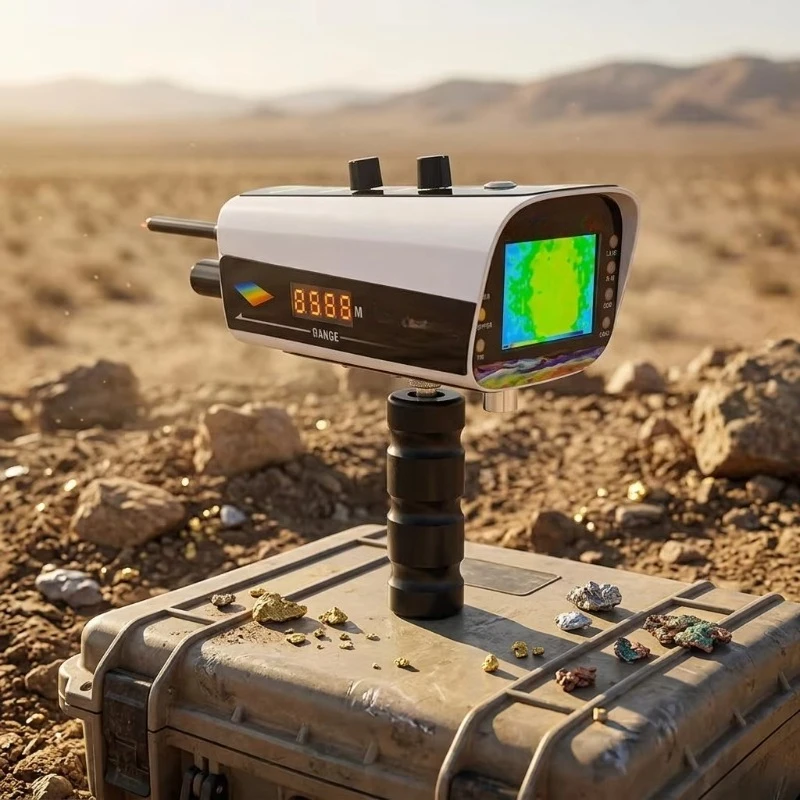 DeepSeeker Range 3000M Depth 50M Metal Detector Go-ld Dia-mond Treasure Finder 5 Search Systems 3-D Underground Imaging System