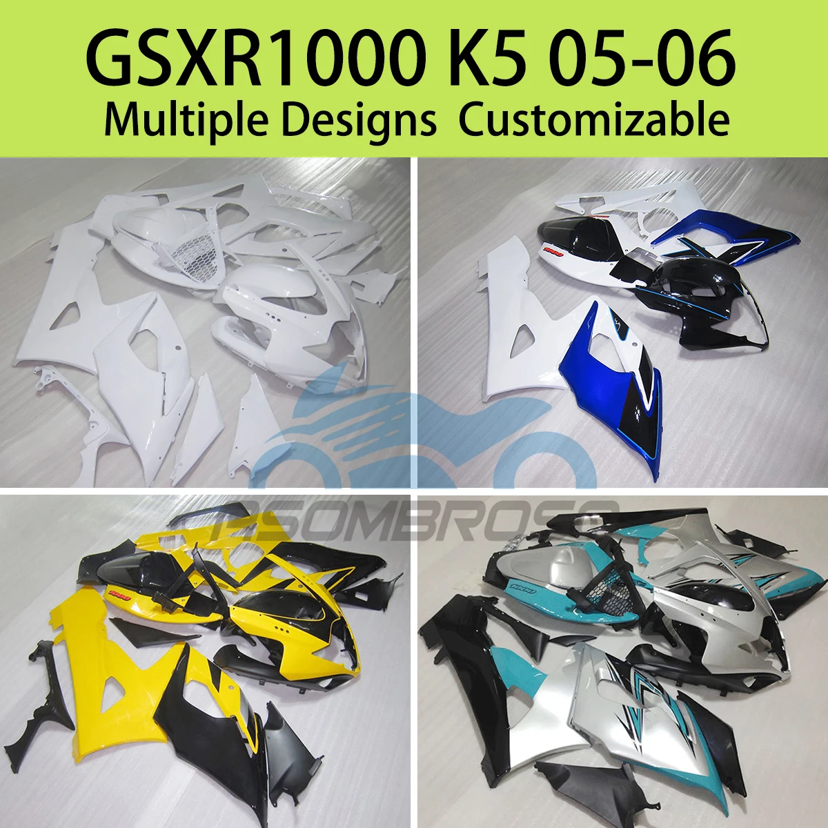 

Aftermarket Fairings for SUZUKI GSXR1000 K5 05 06 Complete Motorcycle Plastic Body Set Fairing Plastic Kit GSXR1000 2005 2006