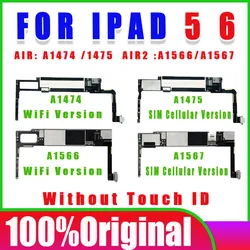 Free iCloud Logic Board For iPad 5 6 Air 1 2 Motherboard A1566 A1474 A1475 WIFI & WIFI Cellular Mainboard for iPad AIR1 AIR2