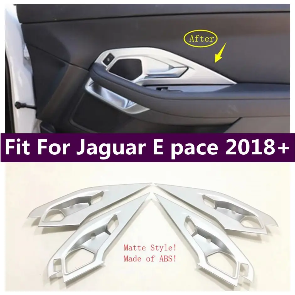 

Car Inner Door Pull Doorknob Handle Bowl Cover Trim Fit For Jaguar E-pace E pace 2018 - 2023 ABS Accessories Decoration Parts