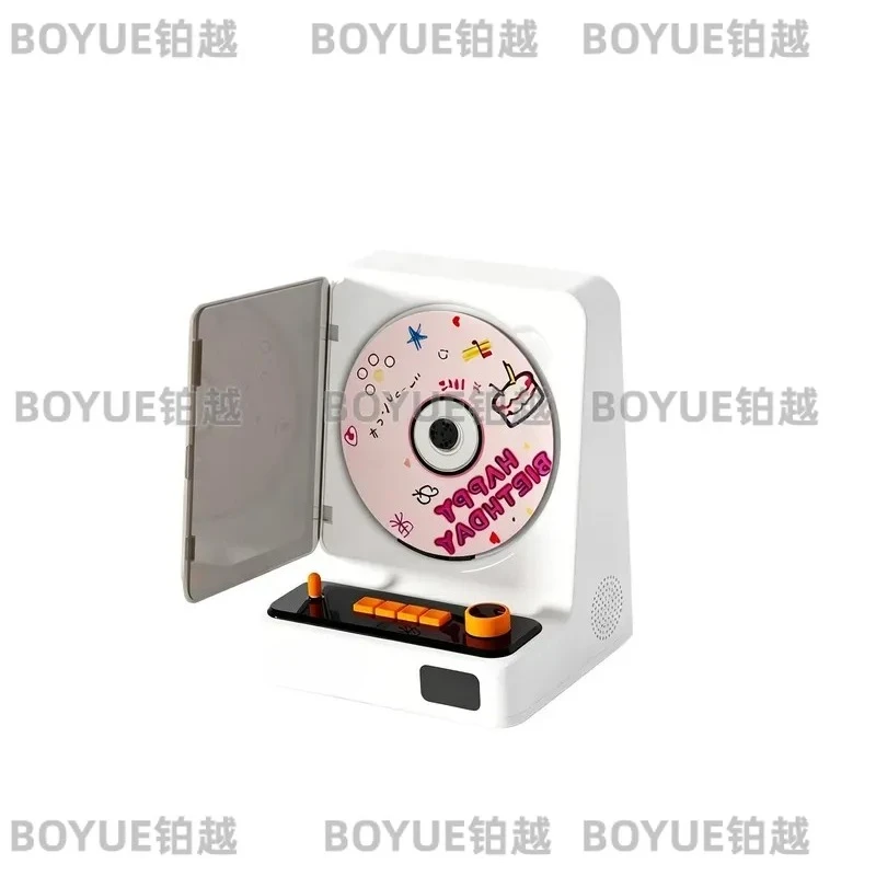 Retro CD Player Portable Bluetooth Speaker HiFi Sound Quality All in One Music System for Audiophiles Vintage Album Playback