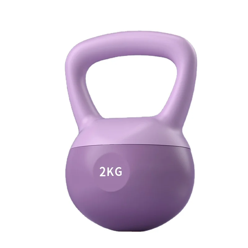 

Weightlifting Soft PVC Kettle Ball Weight Fitness Gym 2kg Kettle Bell Set