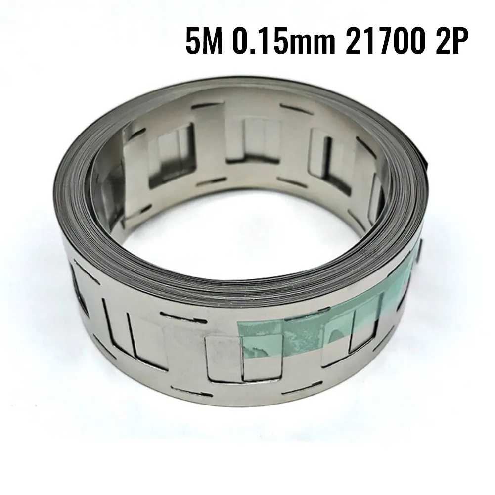 

Nickel Plated Steel Strip Sheet Nickel Tape Holder High Purity Pure Nickel Belt For Lithium Batteries 5M 2P 21700 0.15mm