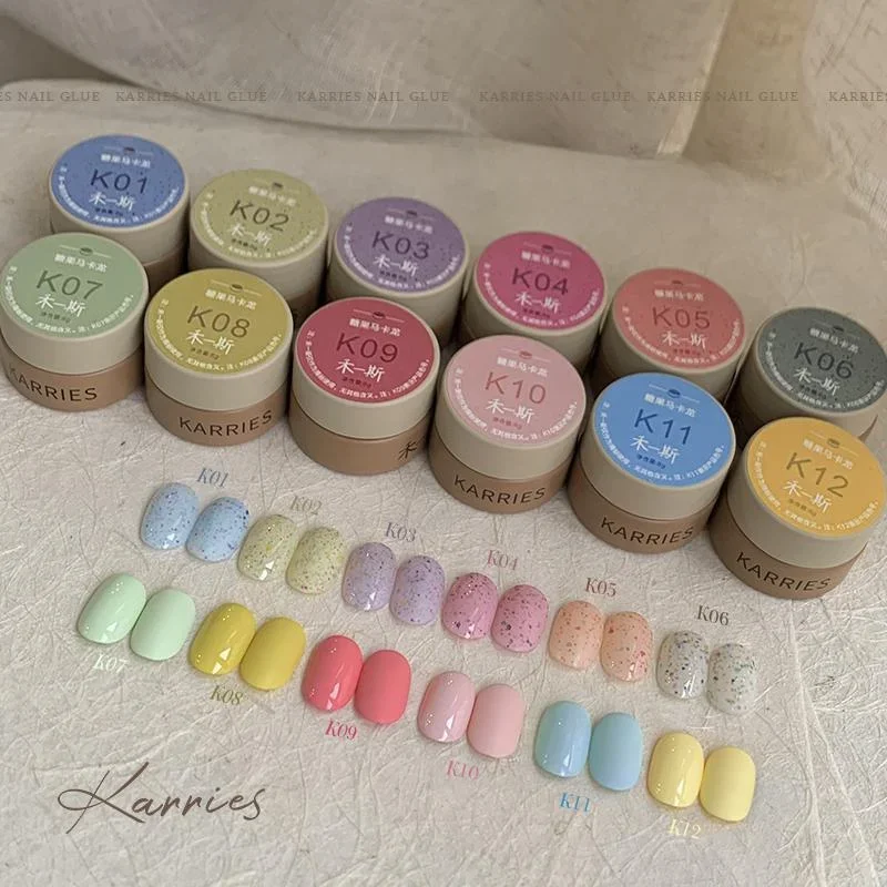 

12 Colors Macaroon Pretty Summer Vibe Gel Nail Polish Popular Vacation UV Soak Off Gel Varnish Press on Nails Gel Lacquer