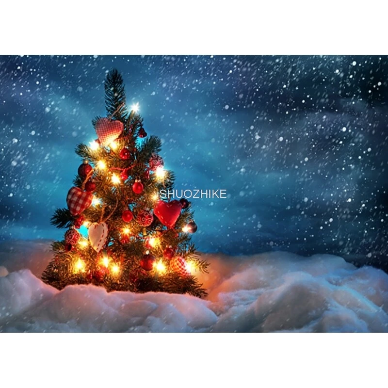 SHUOZHIKE-Art Tecido Natal Tema Fotografia Fundo, Crianças Retrato Cenário, Photo Studio Props, 1911 CXZM-43