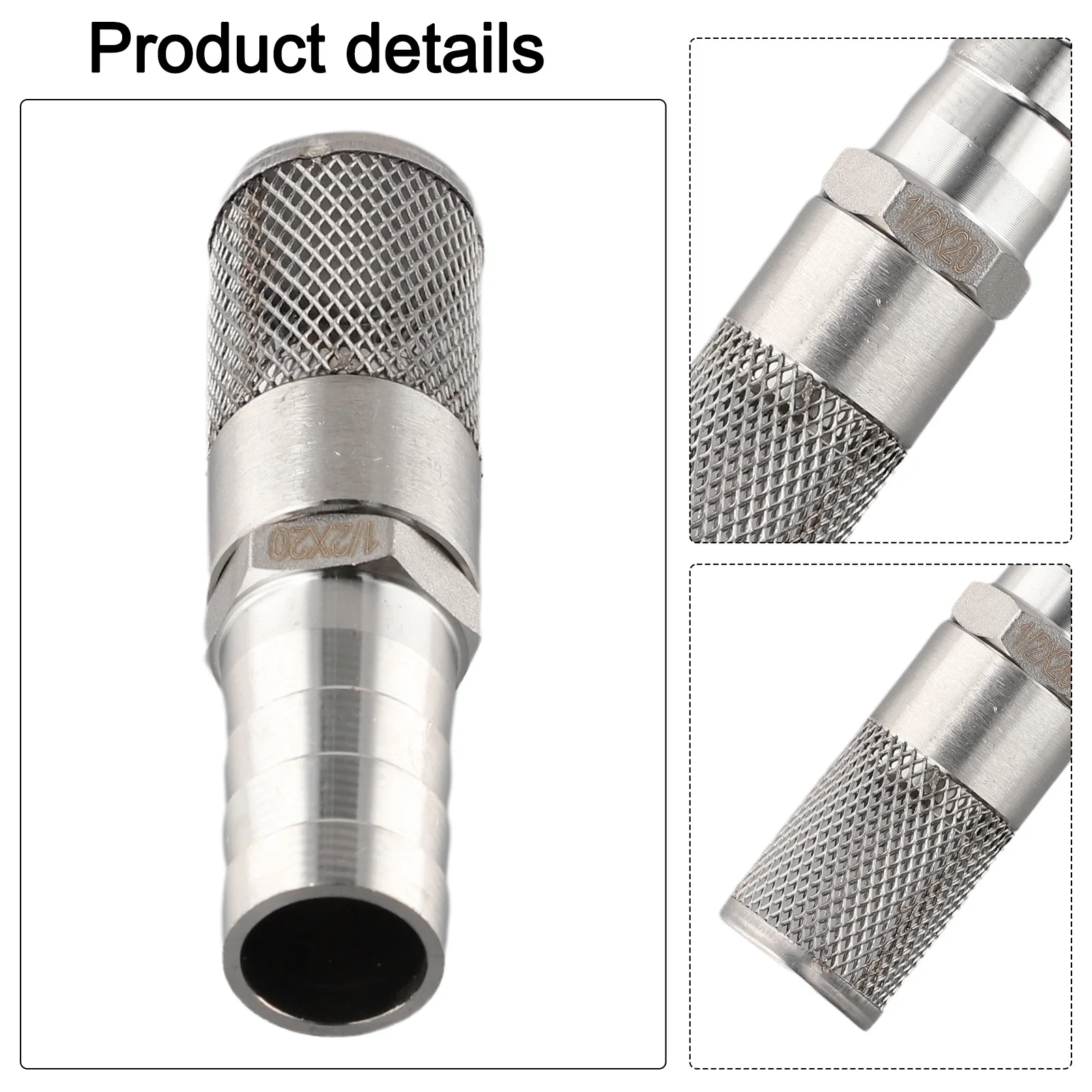 3/4 Inch Stainless Steel Hose Barb Filter with Precise Mesh Design for Reliable Filtration in Multiple Applications
