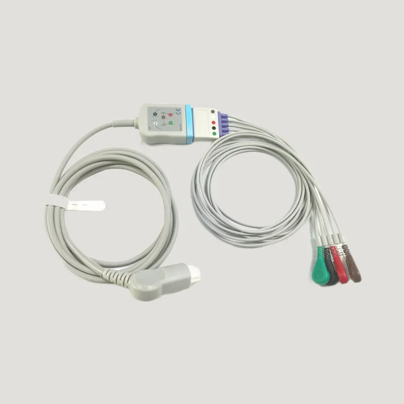 12-Pin Split ECG Lead Wire Connecting Cable