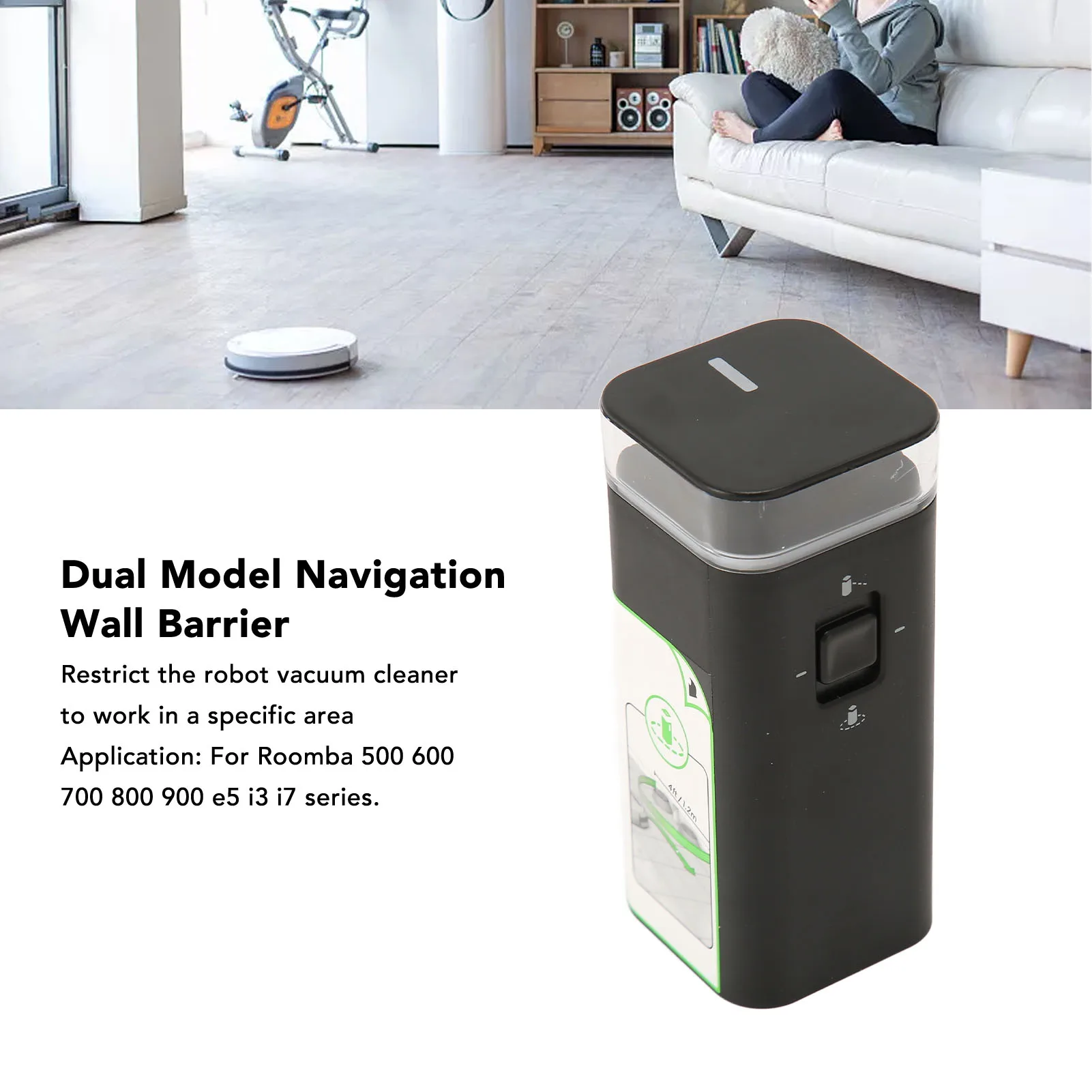 Dual Model Virtual Navigation Wall Barrier for Roomba 500 600 700 800 900 E5 I3 I7 Series Sweeping Robot Vacuum Cleaner Parts