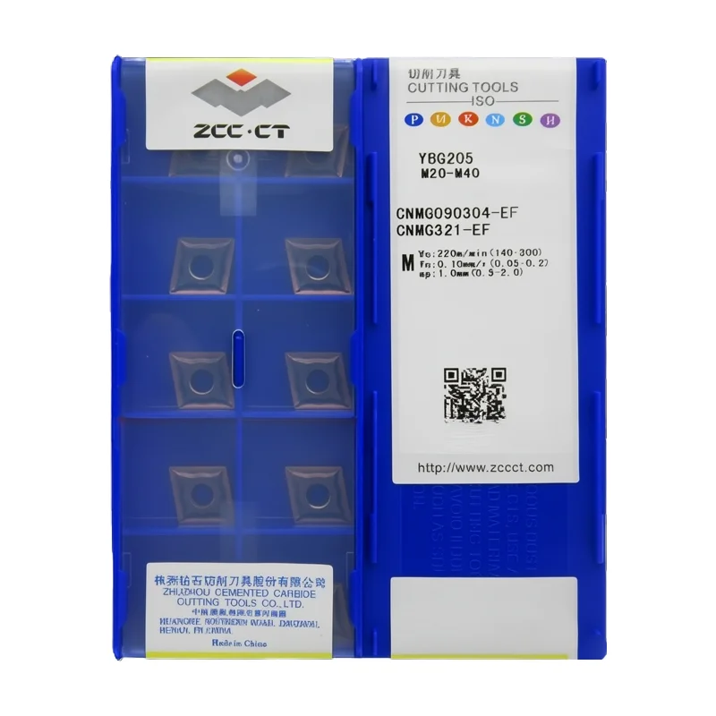 

CNMG090304-EF YBG202 YBG205 Original ZCCCT turning tool carbide insert for cutting Tool
