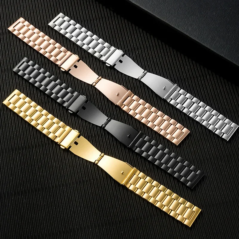 18mm Watch Band Stainless Steel Watch Strap Replacement For Smartwatch Quick Release Traditional Watch for Samsung Galaxy