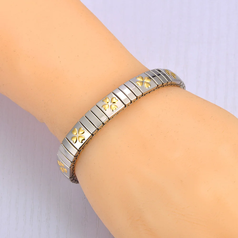Lokaer 316L Edelstahl CZ Kristall Elastizität Kette Armbänder Für Frauen Echt Vergoldet Trendy Wasserdicht Schmuck B23138 – Detail 15