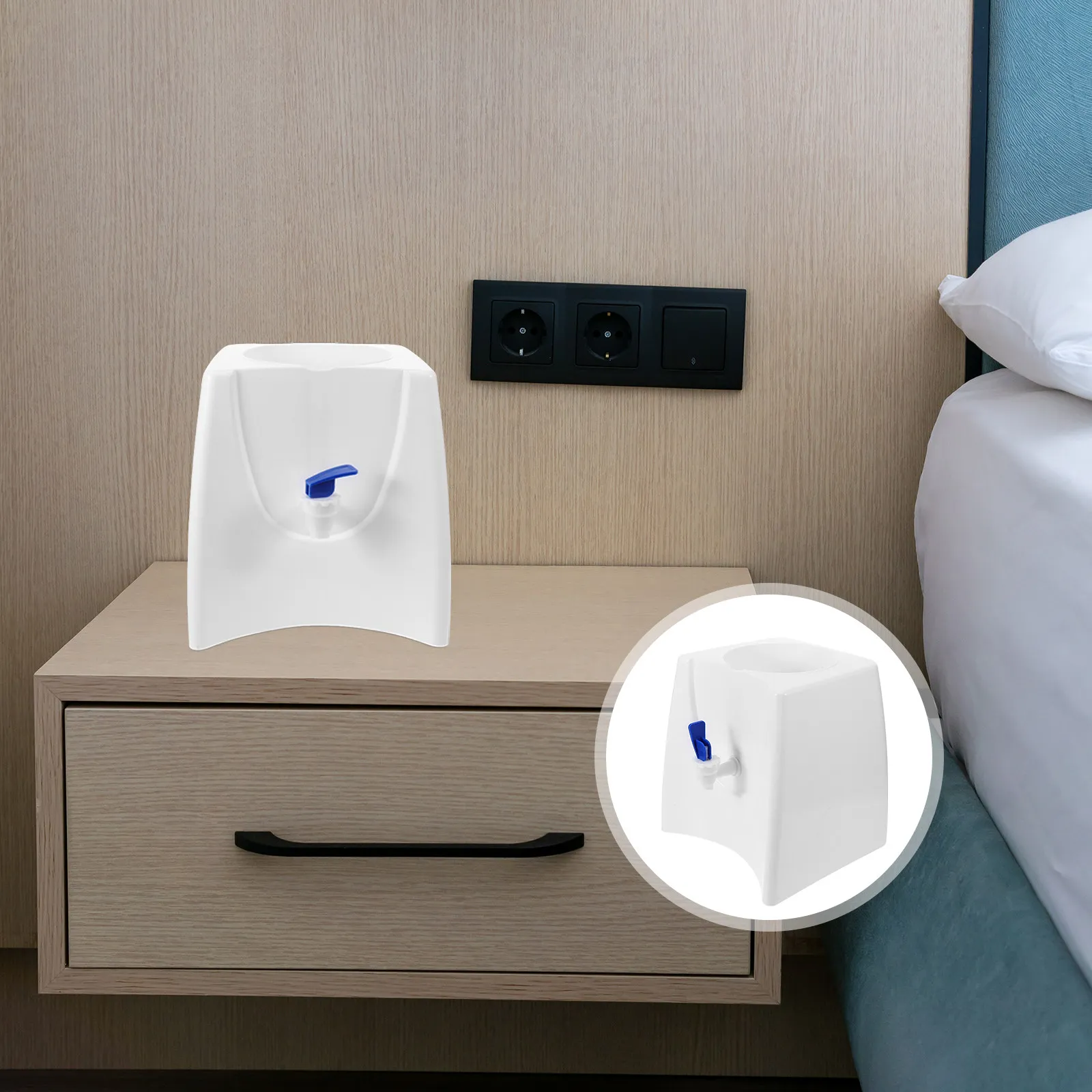 

Mini Water Dispenser Desktop Compact Portable Tap Design Easy Access Outdoor Office Countertop Water Cooler Dispenser Bucket